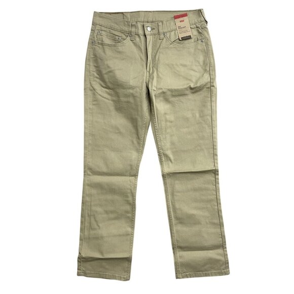 NEW Levis 514 Men's 32x30 Straight Fit Stretch Khaki Pants Regular Cotton Blend - Picture 3 of 9